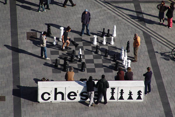 Chess in Cathedral Square, Christchurch, New Zealand